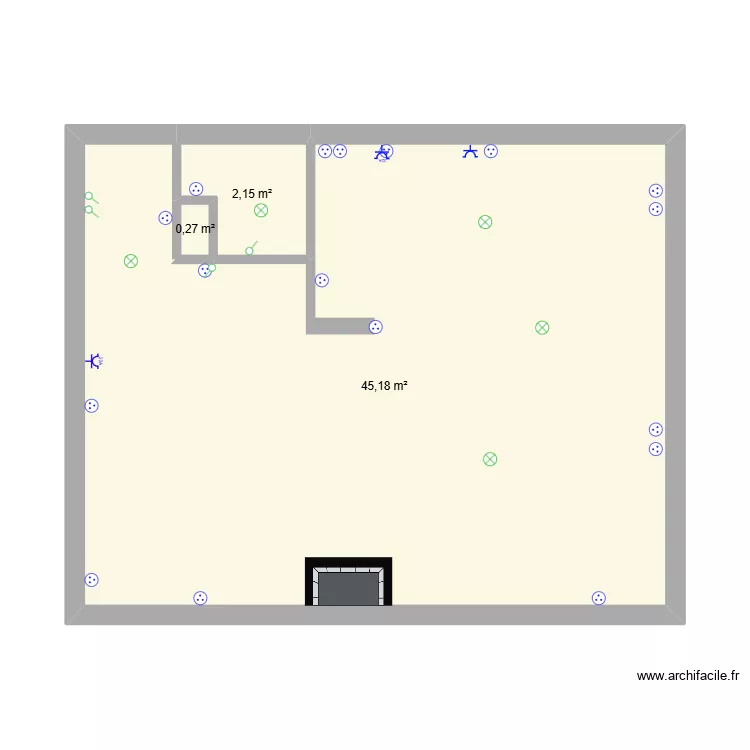 Margency. Plan de 3  et 48 m²