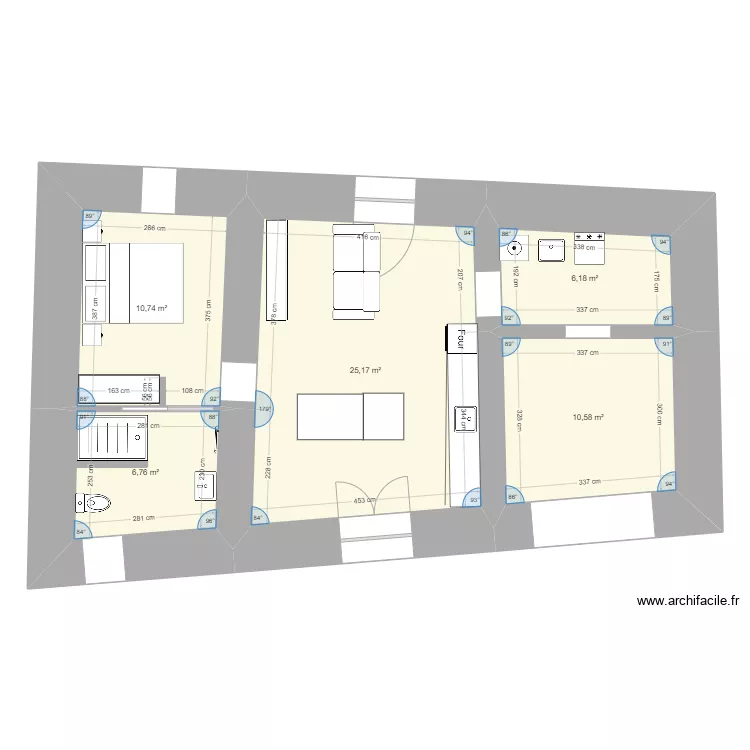 maison andre. Plan de 