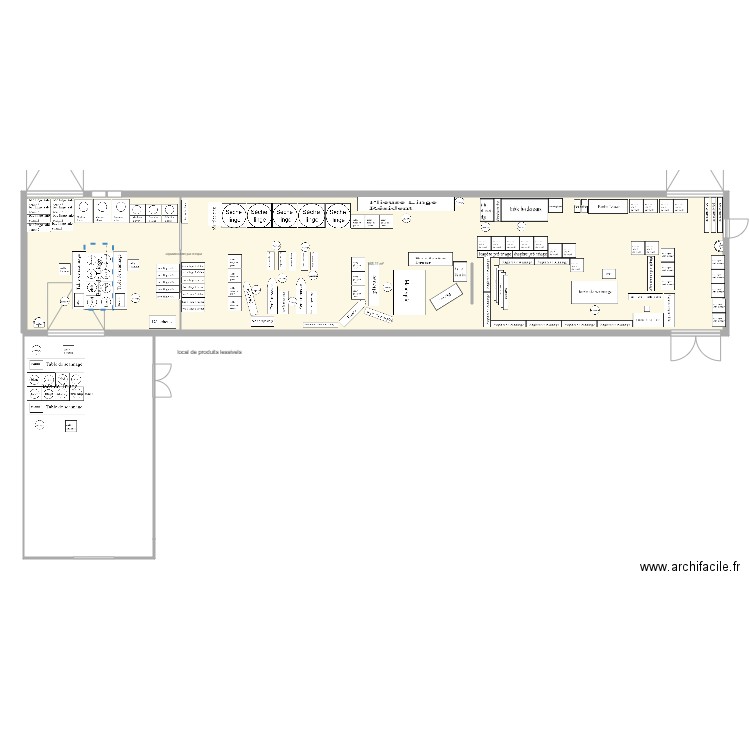 service résident atelier. Plan de 0 pièce et 0 m2