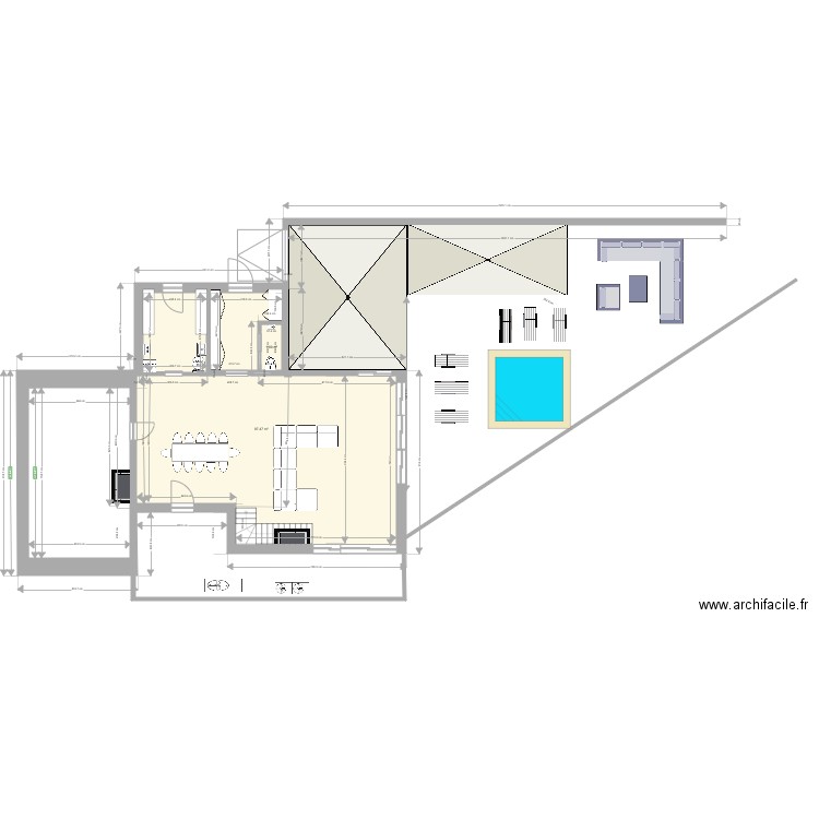 Plan extension 10x12 v3. Plan de 0 pièce et 0 m2