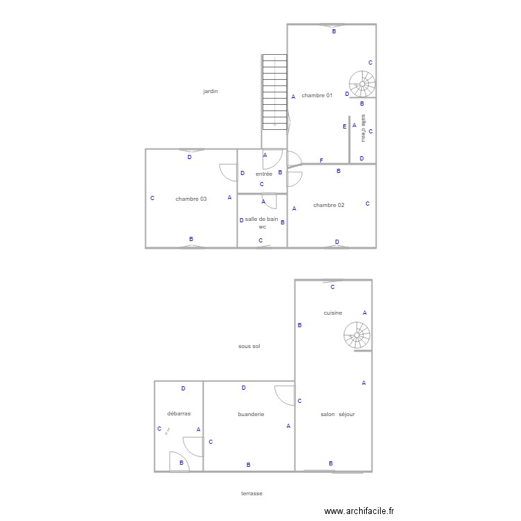 TOUZE. Plan de 0 pièce et 0 m2