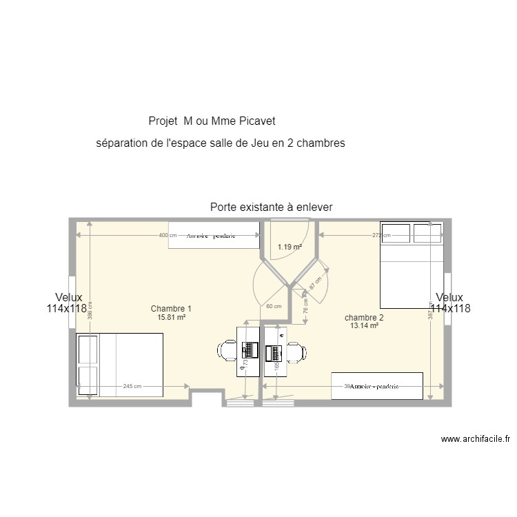 PICAVET. Plan de 0 pièce et 0 m2