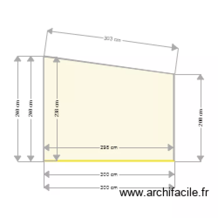 plan facade nord. Plan de 
