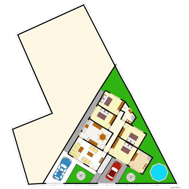 gangi plan1rdc villa. Plan de 0 pièce et 0 m2