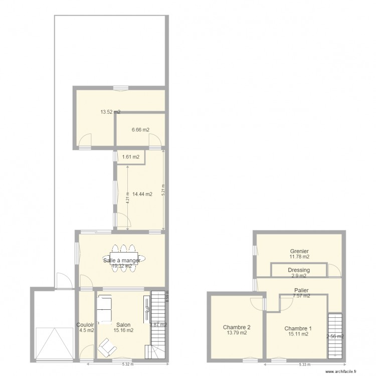 Maison après mb. Plan de 0 pièce et 0 m2