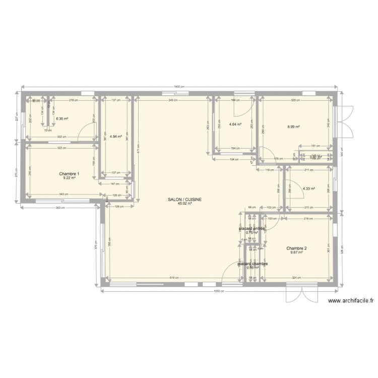 plan maison Magescq. Plan de 0 pièce et 0 m2