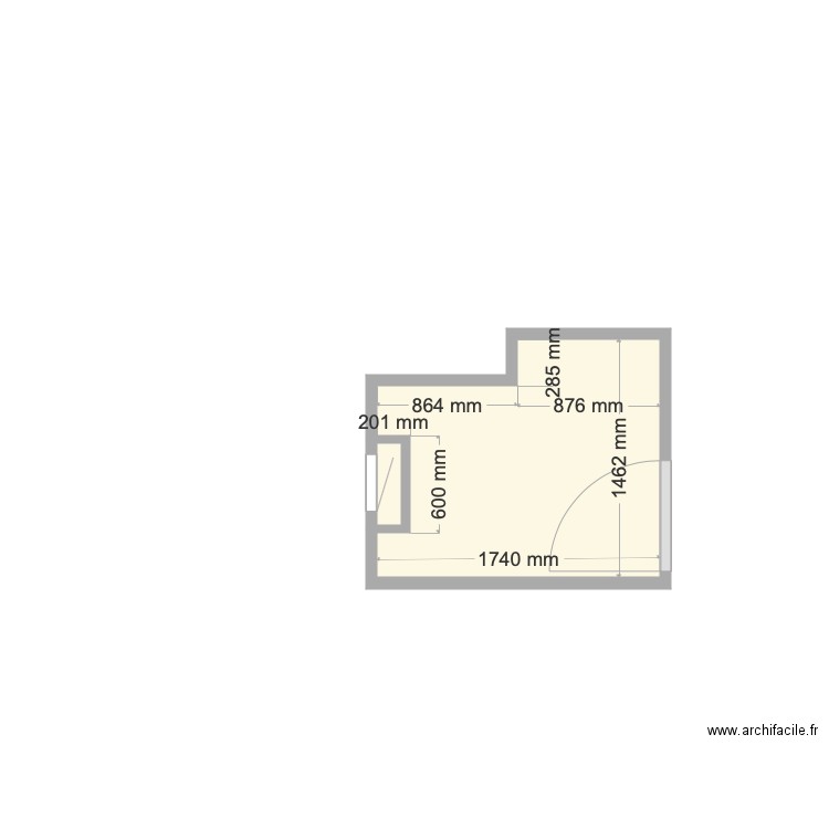 WC 1. Plan de 0 pièce et 0 m2