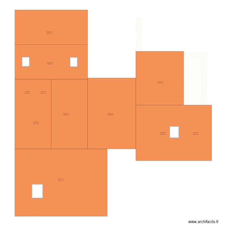 Patate House Toiture. Plan de 0 pièce et 0 m2