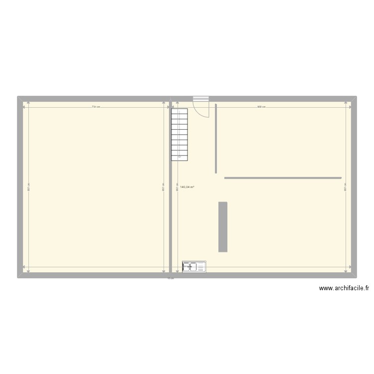 Deux. Plan de 0 pièce et 0 m2