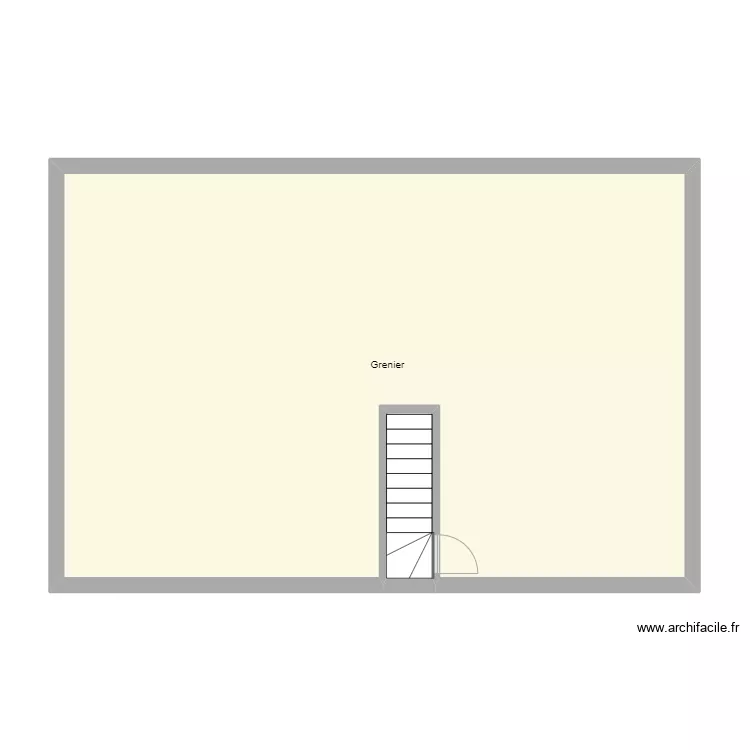 Croquis LEIBEL Grenier. Plan de 