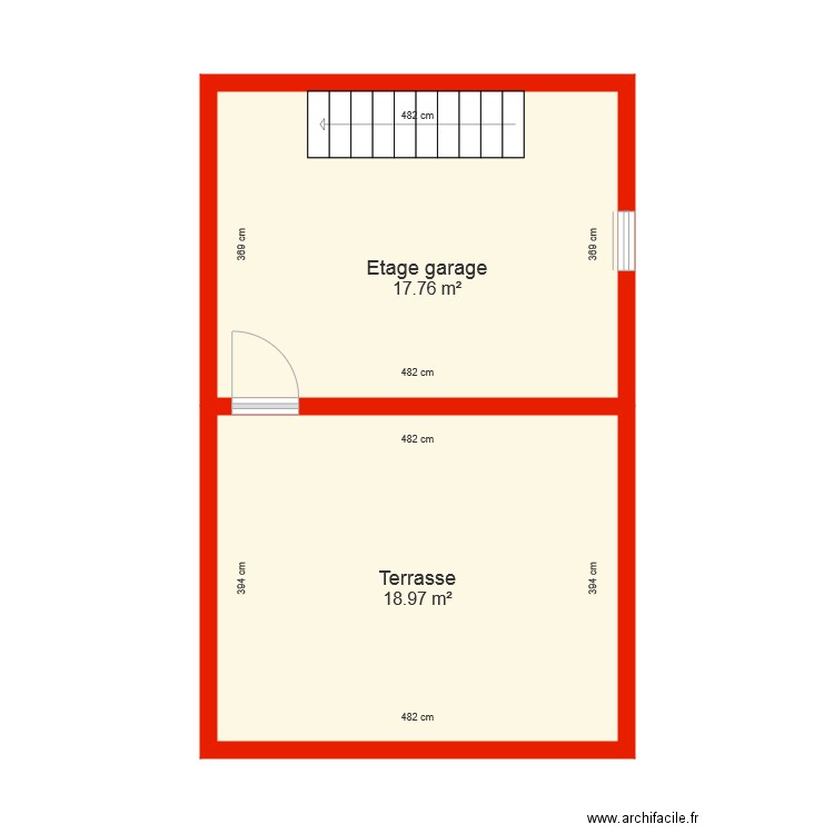 BI 4285 annexes etage garage côté. Plan de 0 pièce et 0 m2