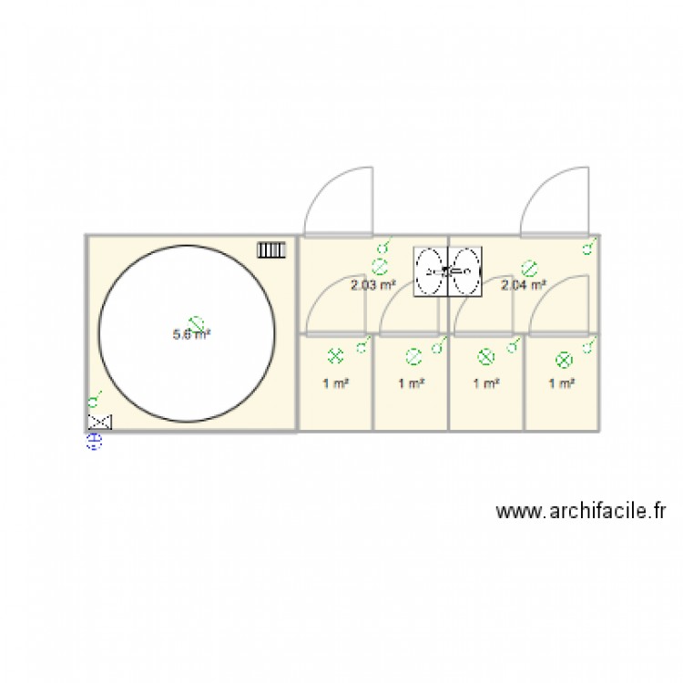 SANITAIRE ST GUEZ CARAIBES 3. Plan de 0 pièce et 0 m2