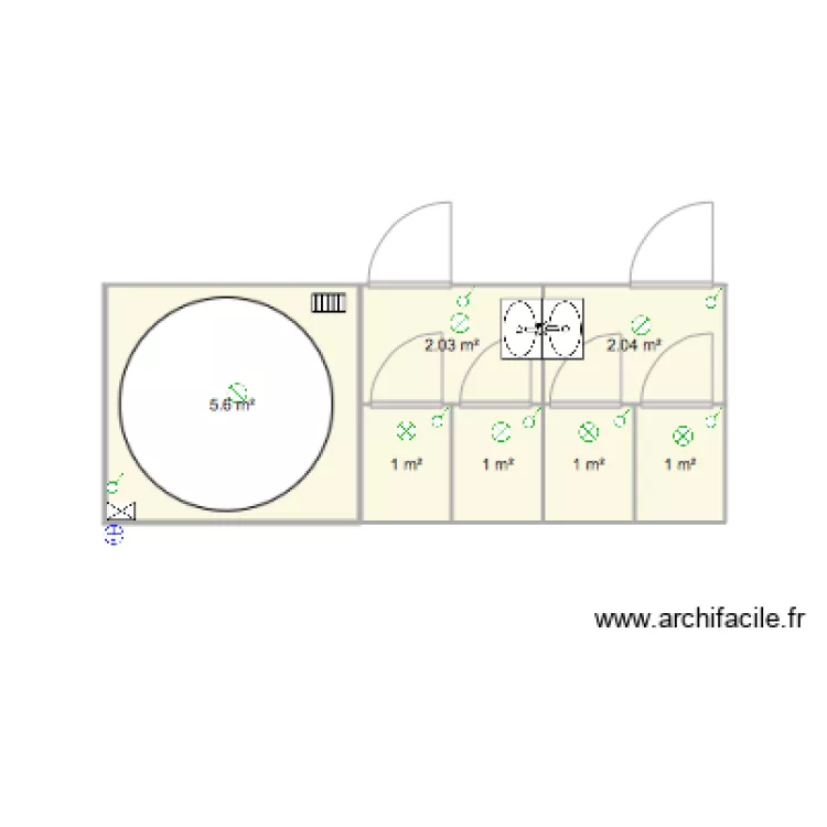SANITAIRE ST GUEZ CARAIBES 3. Plan de 