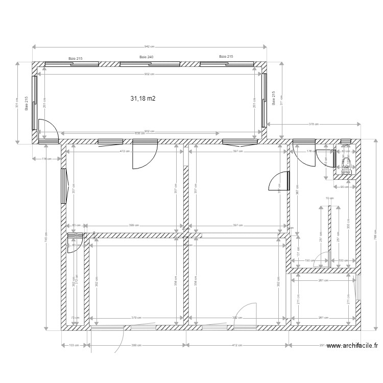 VERANDAS 3. Plan de 7 pièces et 105 m2