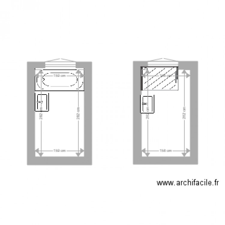 plan sdb dufour. Plan de 0 pièce et 0 m2