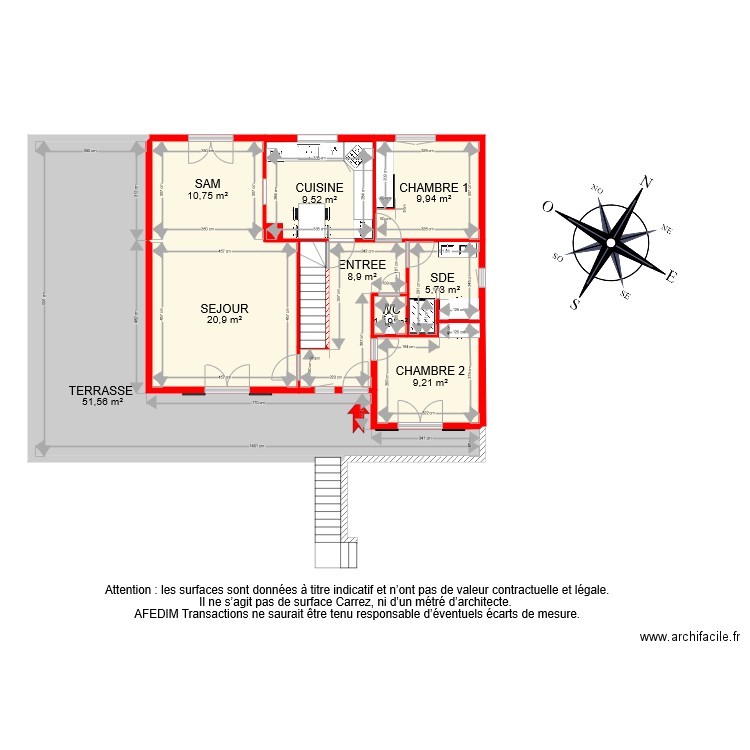 BI 7947 RDC. Plan de 0 pièce et 0 m2