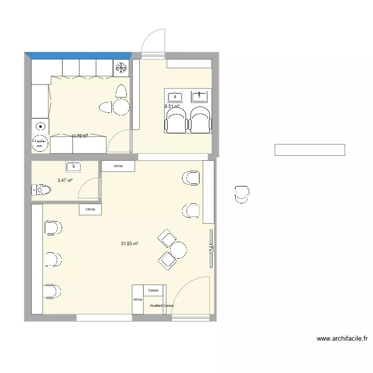 salon vic essai 2. Plan de 