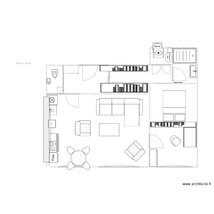 Appart1. Plan de 0 pièce et 0 m2