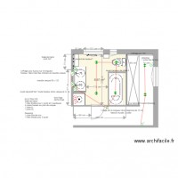 Plan électrique salle de bains Asnières 9 juin 2017