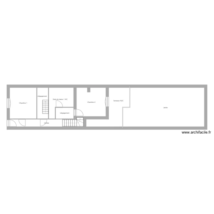 Gueneley RDC. Plan de 