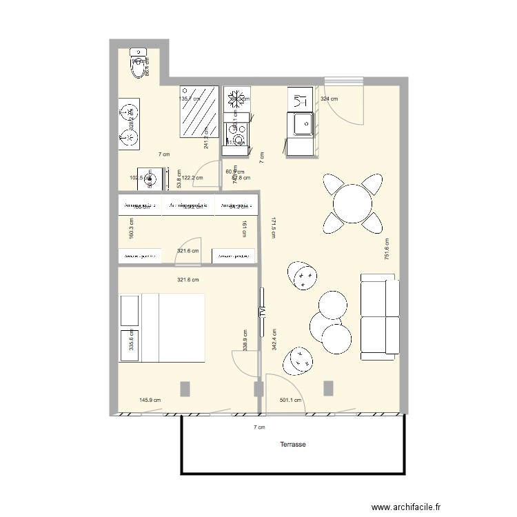 A 710 PLAN ALTERNATIF 2. Plan de 0 pièce et 0 m2