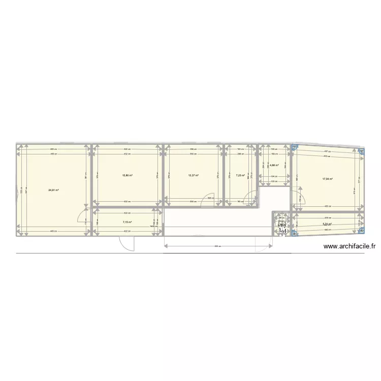 Kermelgan Avant travaux. Plan de 