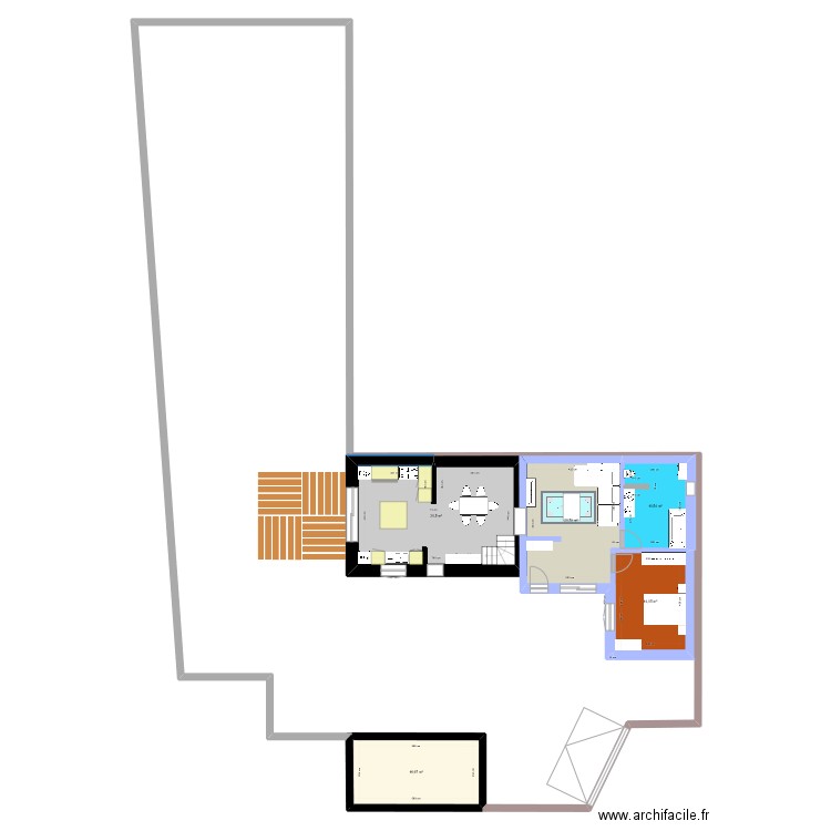 erome 6. Plan de 5 pièces et 94 m2