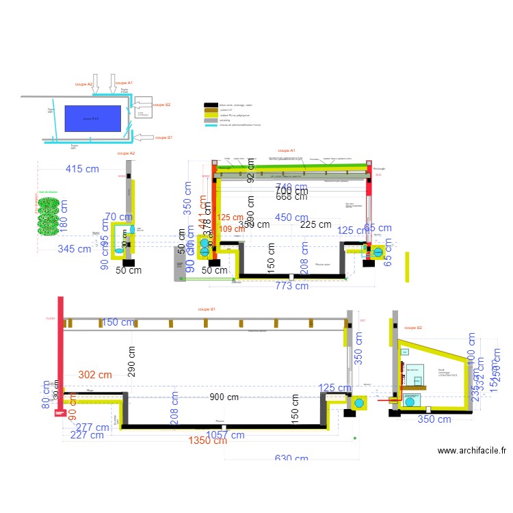 piscine coupe avril 2023 v4. Plan de 0 pièce et 0 m2