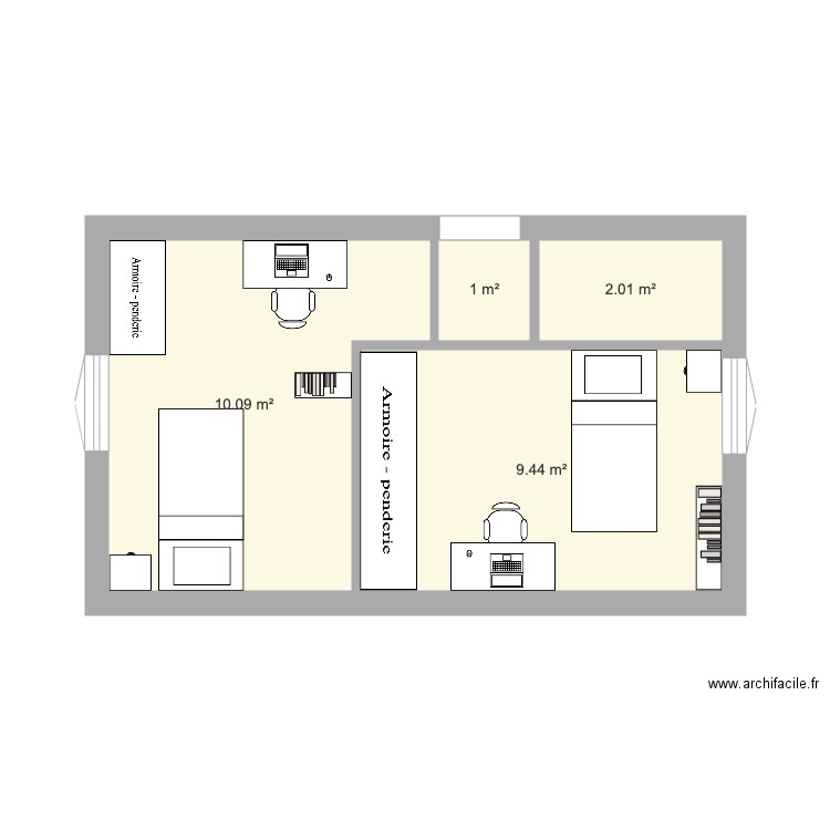 essai aménagement 28062021. Plan de 0 pièce et 0 m2