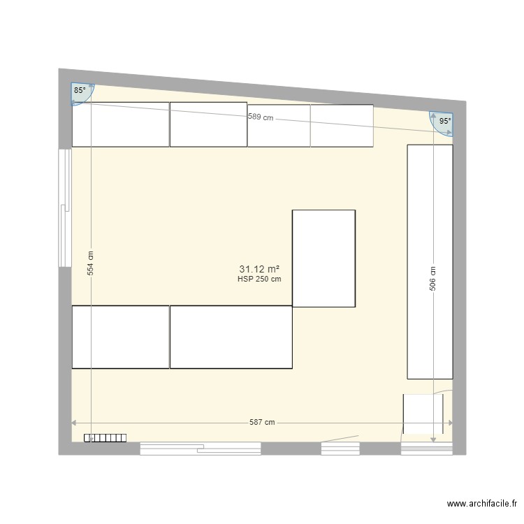 bureau durant les travaux . Plan de 0 pièce et 0 m2