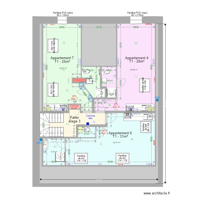 Pasteur Etage 3 k Elec. Plan de 0 pièce et 0 m2