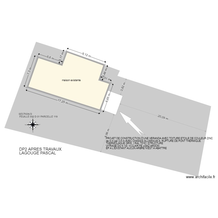 LAGOUGE DP2 APRES. Plan de 0 pièce et 0 m2