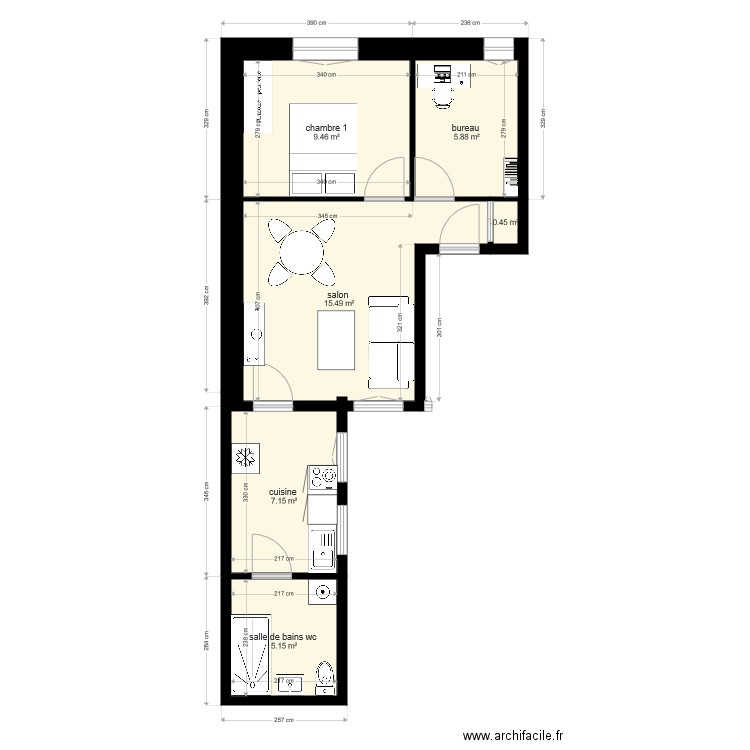 taffo  alsasce 1er étage . Plan de 0 pièce et 0 m2