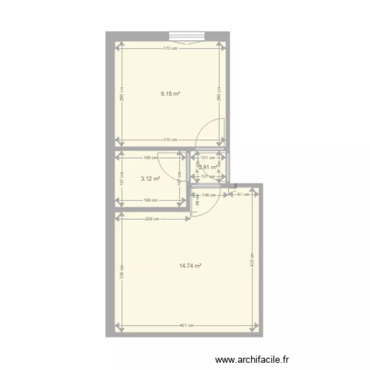 sebastopol etage droit nu. Plan de 