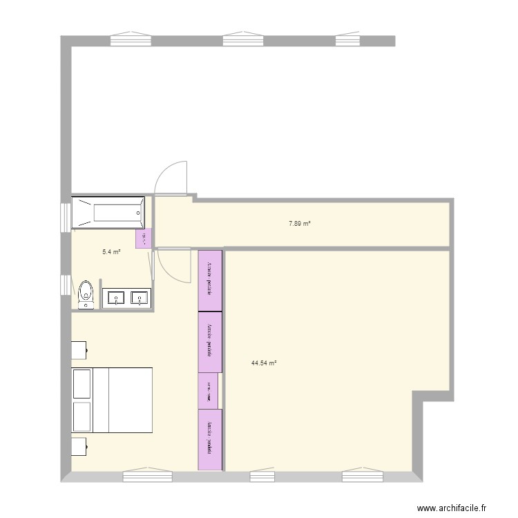 suite parentale 3 23 novembre. Plan de 0 pièce et 0 m2