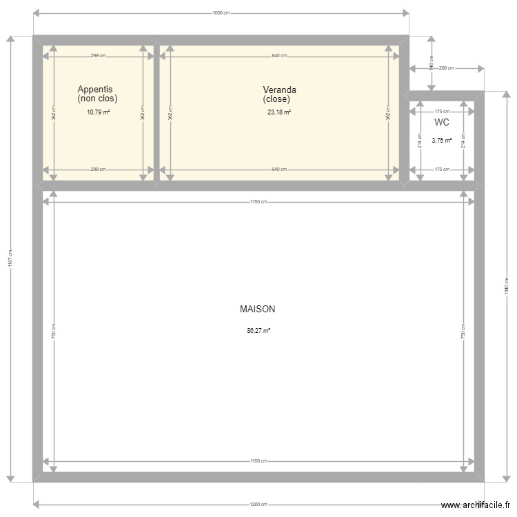 Plan de masse Bretagnolles V1. Plan de 4 pièces et 124 m2