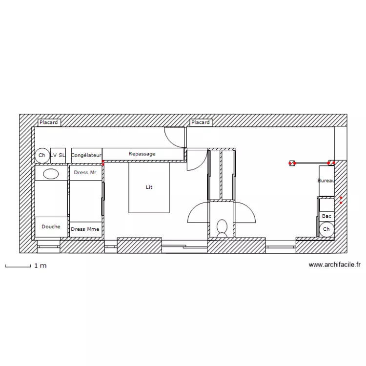 bas maison. Plan de bas maison. Plan de