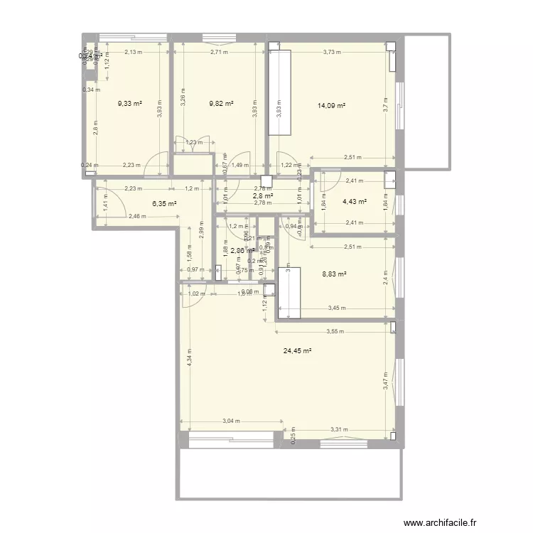 plano casona. Plan de 