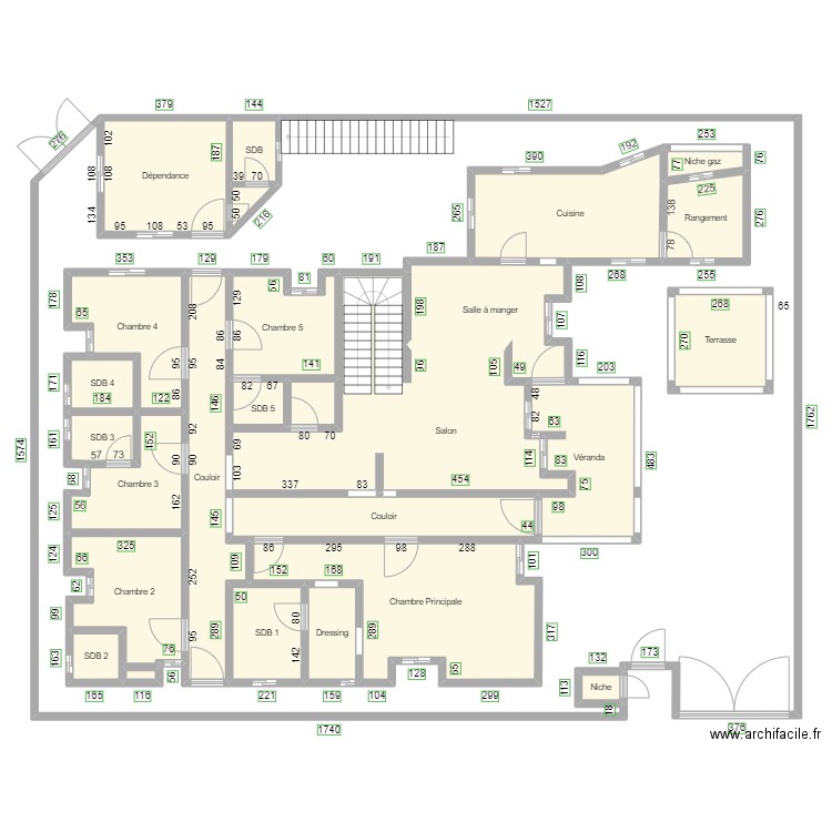 Plan Assoh Final. Plan de 33 pièces et 851 m2