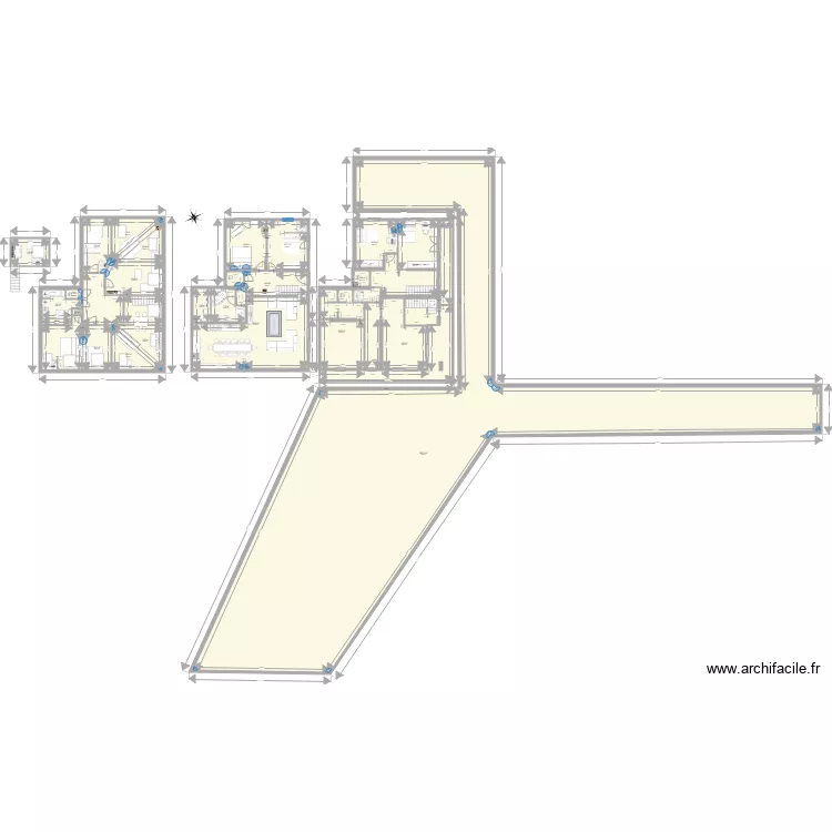 RDC st ismier rdc et combles et 1er ok combles et rdc. Plan de 