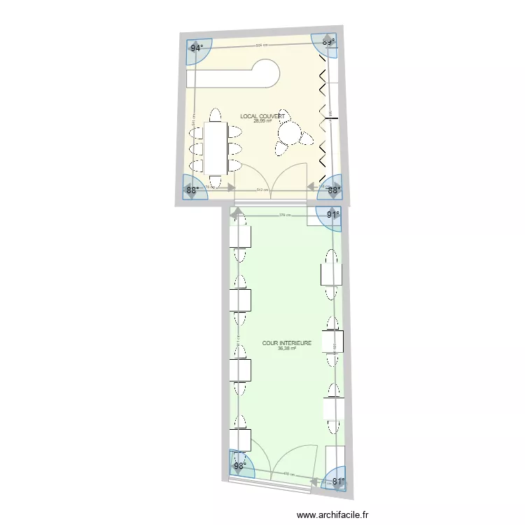 ANNEXE L ANGLE AMENAGE. Plan de ANNEXE L ANGLE AMENAGE. Plan de