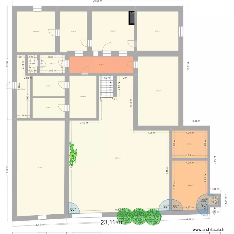 Sabran 1er étage. Plan de Sabran 1er étage. Plan de