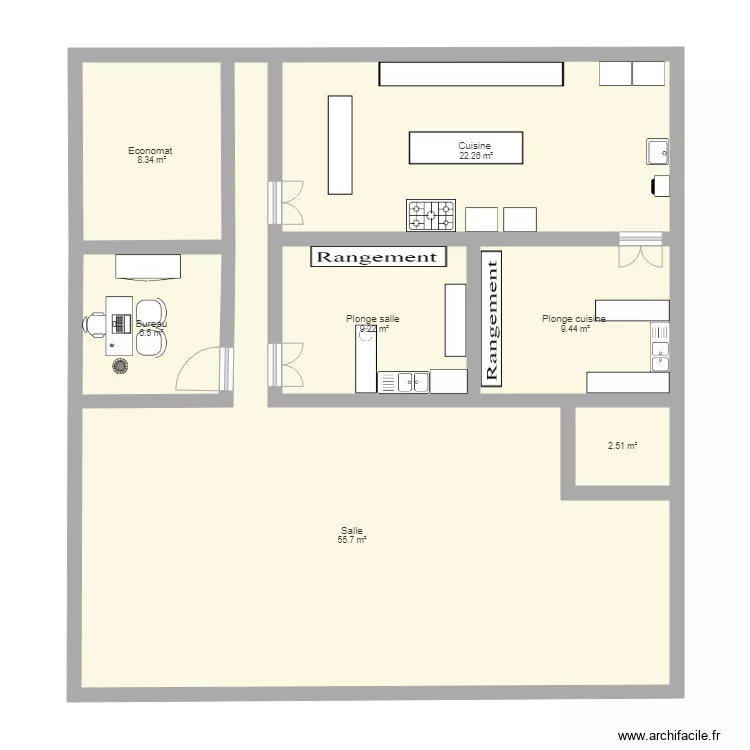 suite restau. Plan de 