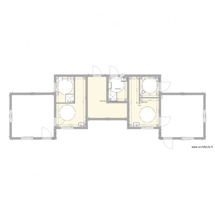 Vestiaires sanitaires terrain 20 03 16 EF1. Plan de 0 pièce et 0 m2