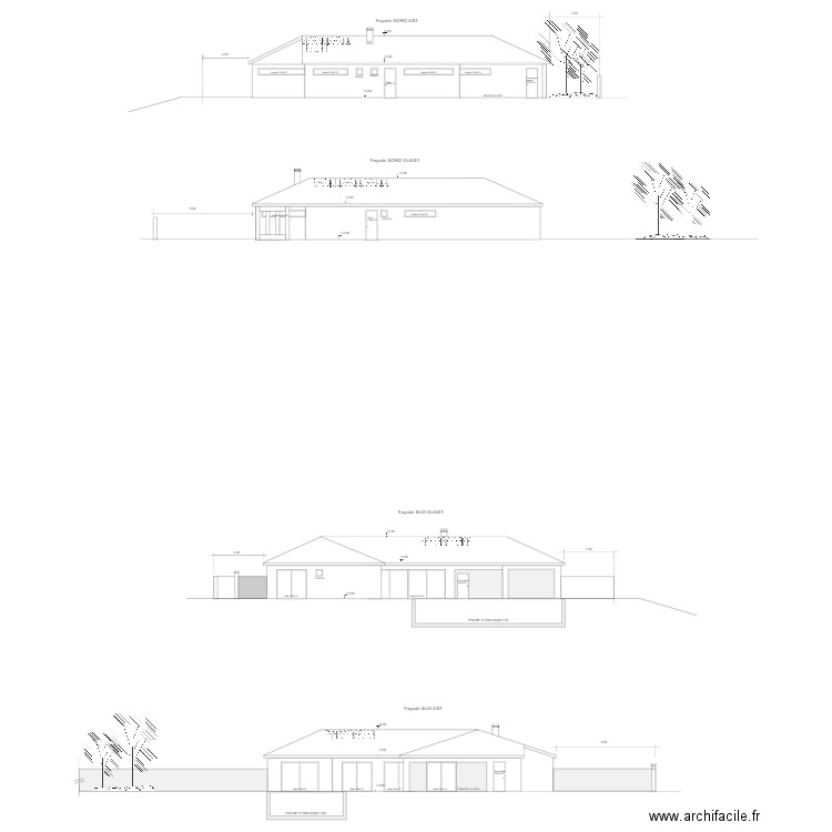 PLAN DE FACADES JB M PC. Plan de 0 pièce et 0 m2
