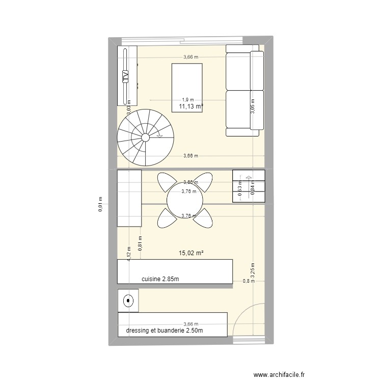 atelier appt n°2. Plan de 0 pièce et 0 m2