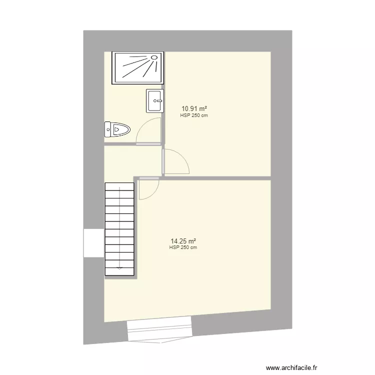 marennes2 ETAGE salle de bain 2 ESSAIS. Plan de 