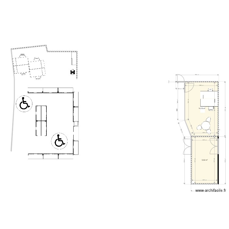 Bureaux Prépa hyp 4 + cueillette. Plan de 0 pièce et 0 m2