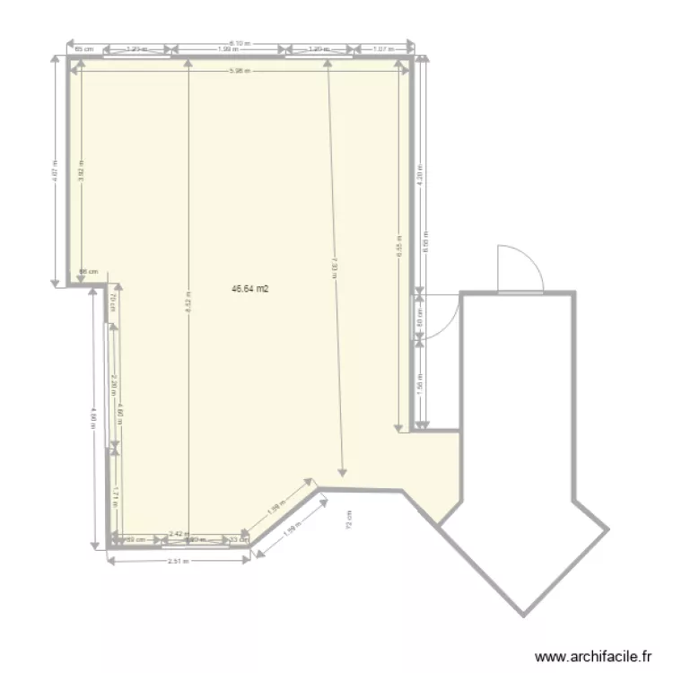 DELLACHERIE. Plan de 