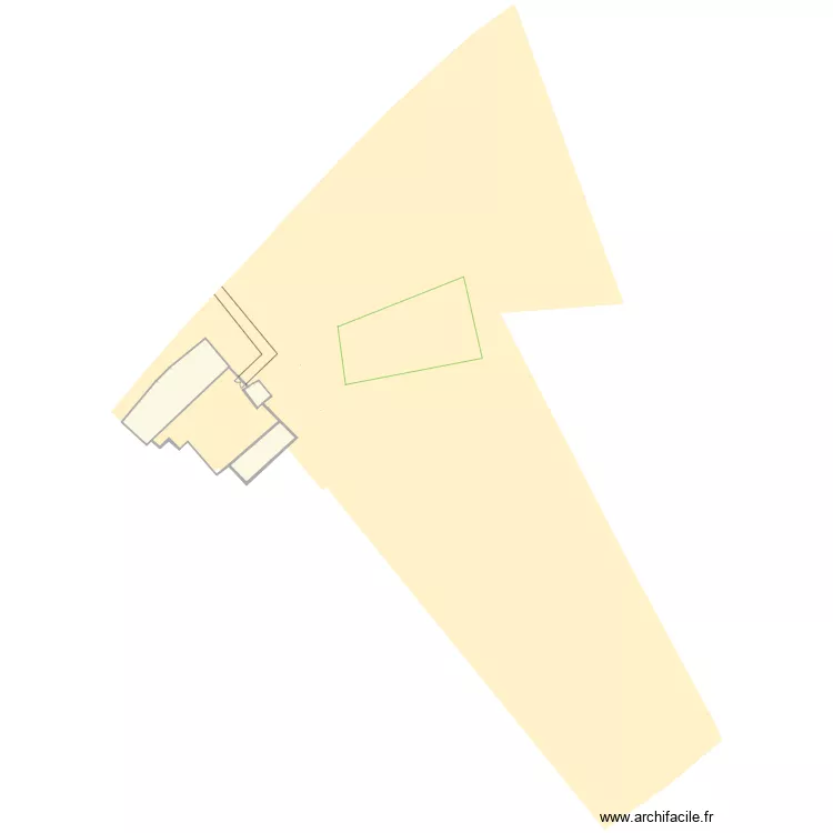 Mas Sarrians ext&eacute;rieur existant. Plan de 